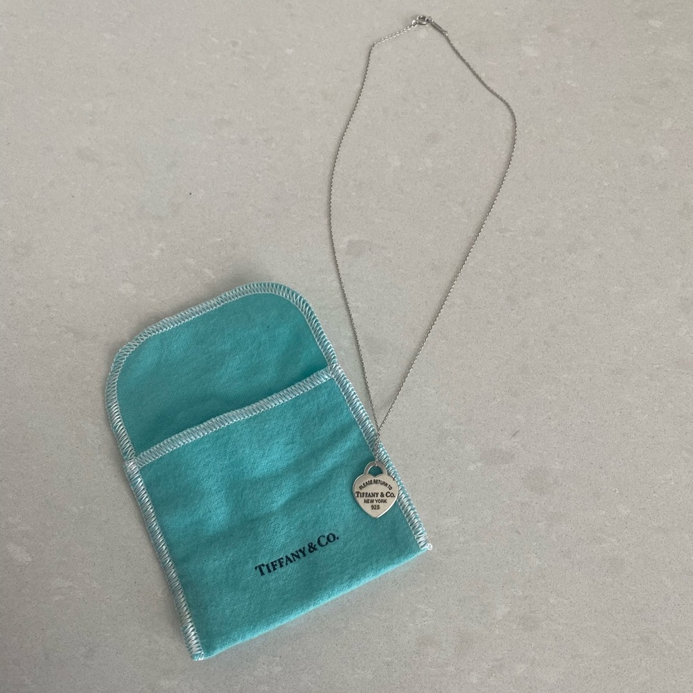 Tiffany and co heart tag pendant